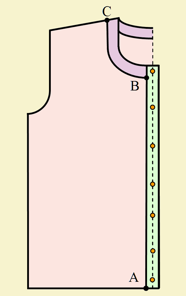 Вязание горловины на спинке сверху вниз крючком